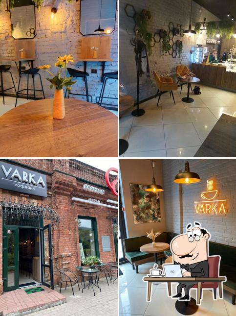Take a seat at one of the tables at VARKA