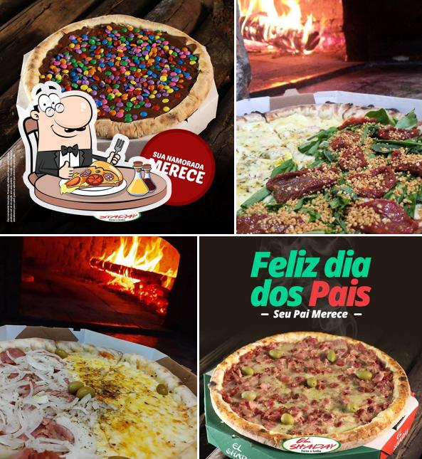 No Pizzaria El Shaday, você pode provar pizza