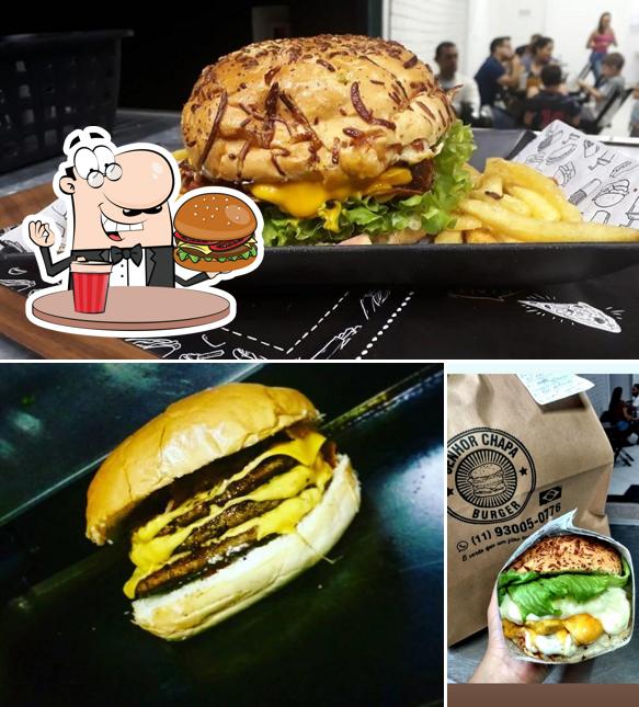 Consiga um hambúrguer no Senhor Chapa Burger Delivery