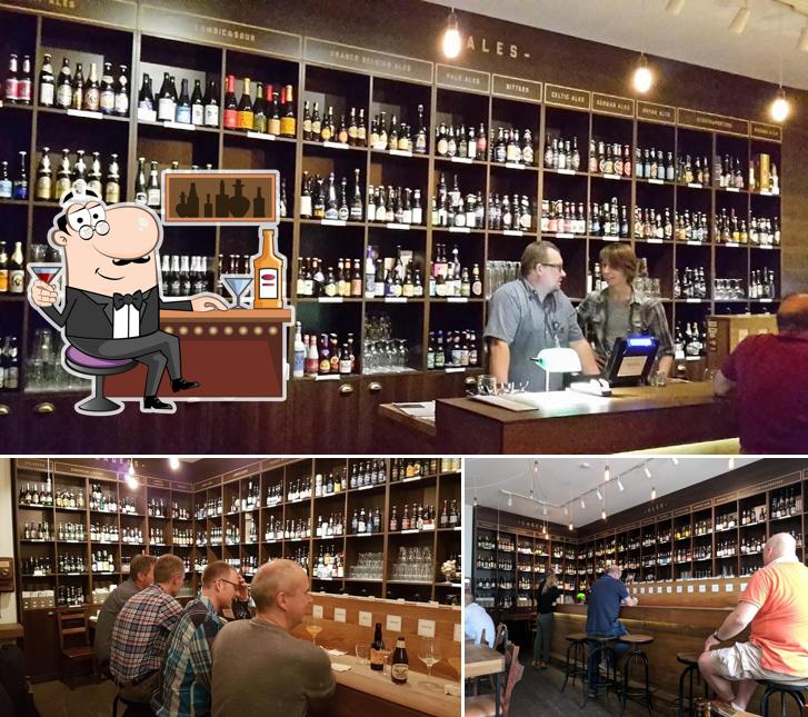 Here's a picture of Alaus Biblioteka Beer Library