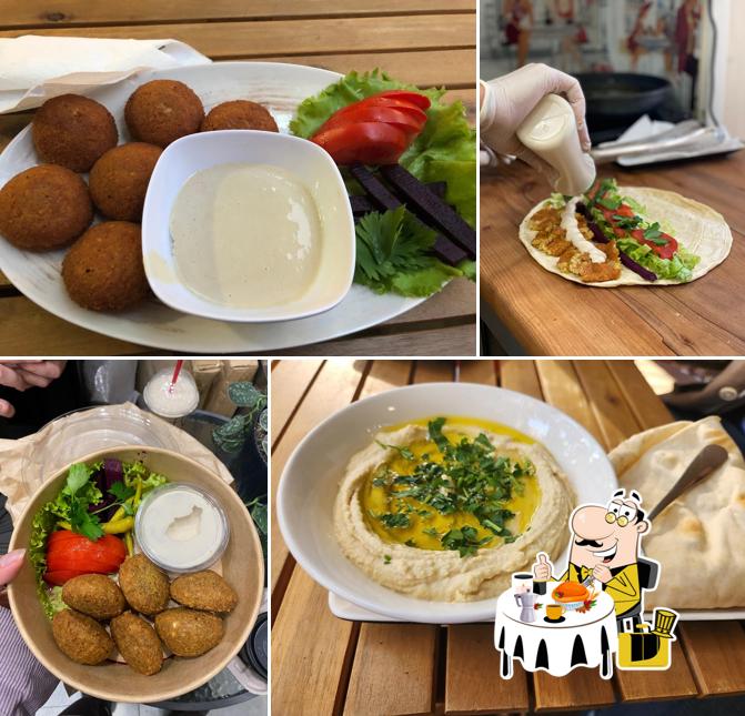 Food at Falafel Box Express