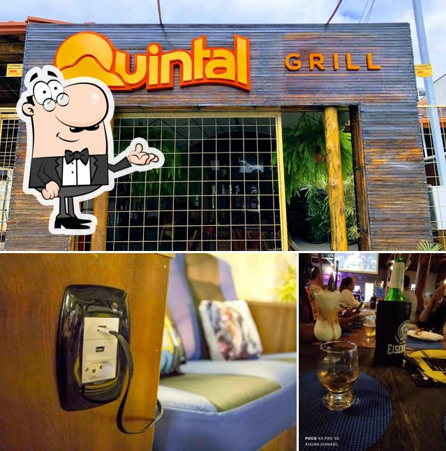 O interior do Quintal Grill