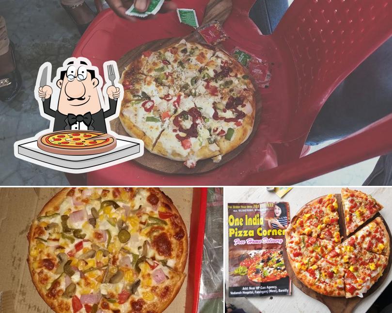 At One India Pizza Corner & cafe, you can try pizza
