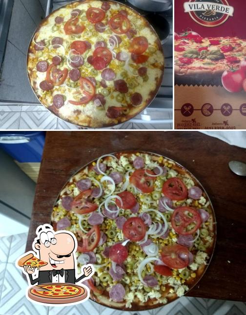 Consiga pizza no Pizzaria Vila Verde