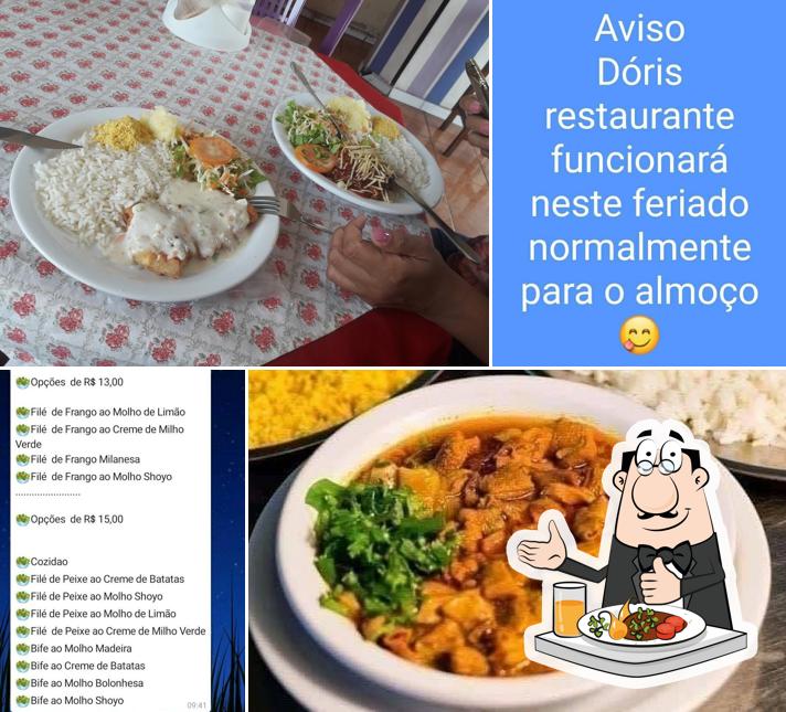 Comida em Dóri's restaurante