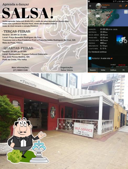 O exterior do Elaboratto Panetteria