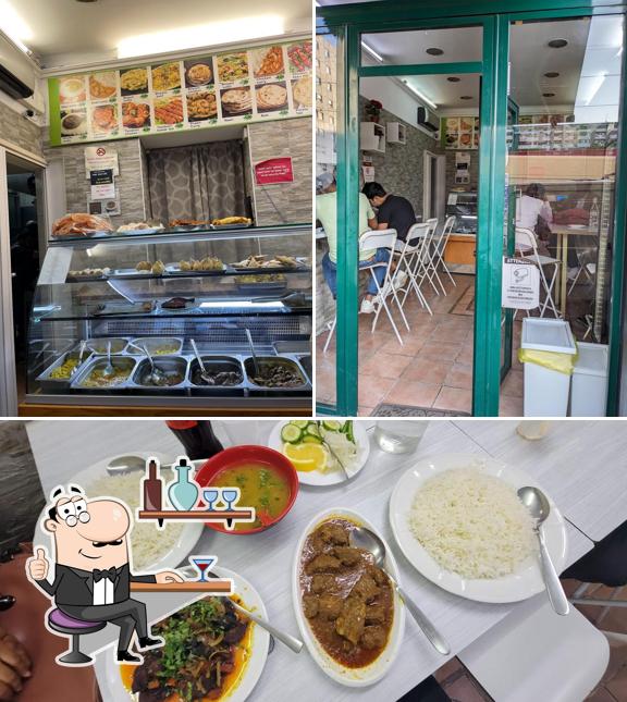 La foto della interni e cibo di Gram Bangla