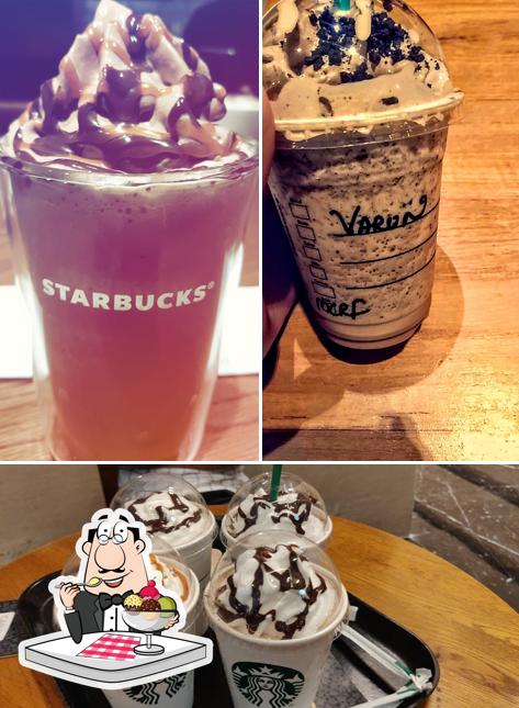 Starbucks offers a range of sweet dishes