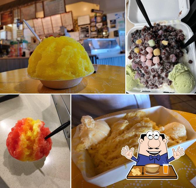 Еда в "Wahine Kai Shave ice, Kona Coffee and Tea Station/ Hawaiian Tea"