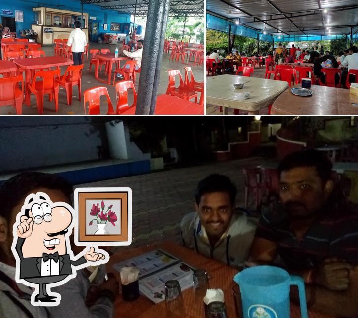 Take a seat at one of the tables at Fauji Dhaba