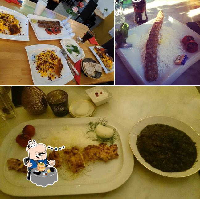 Comida en Restaurant Alborz