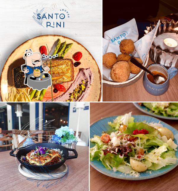 Comida em Santorini Lounge