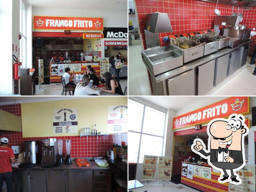 O interior do frango frito fry chicken