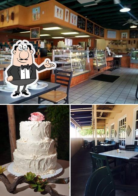 Among different things one can find interior and cake at Savory Fare Cafe, Bakery & Catering