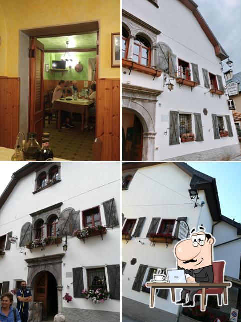 Gli interni di Locanda Aquila Nera