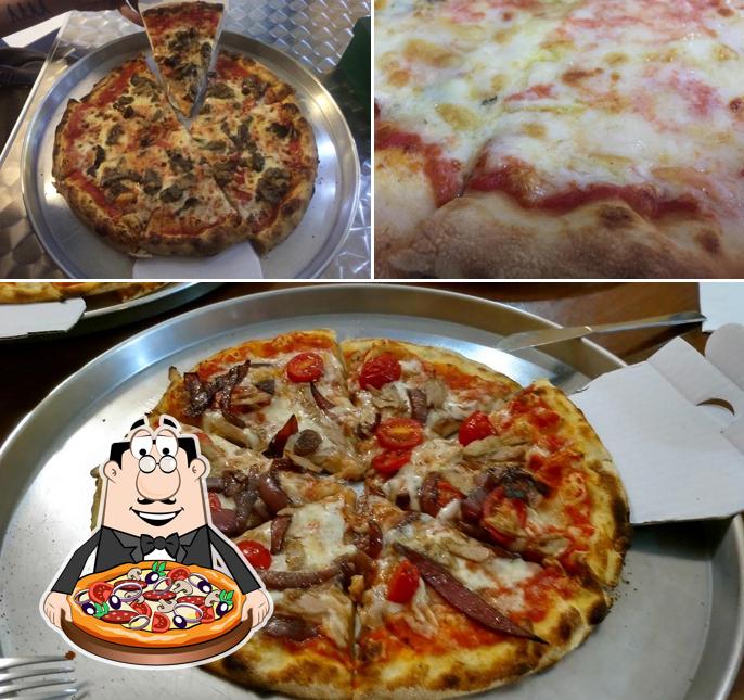 Consiga diferentes tipos de pizza