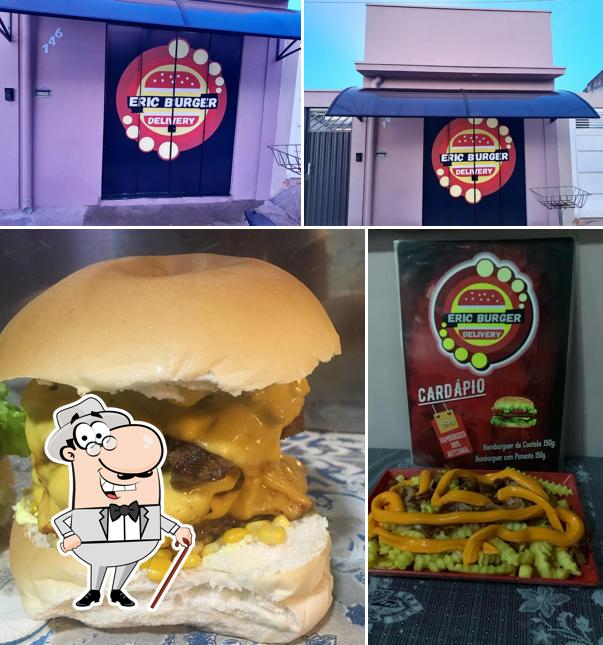 A foto do Eric Burger’s exterior e comida