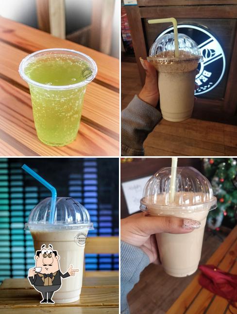 Enjoy a drink at Burger Beans