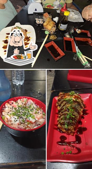 Comida em Yatai Sushi Truck