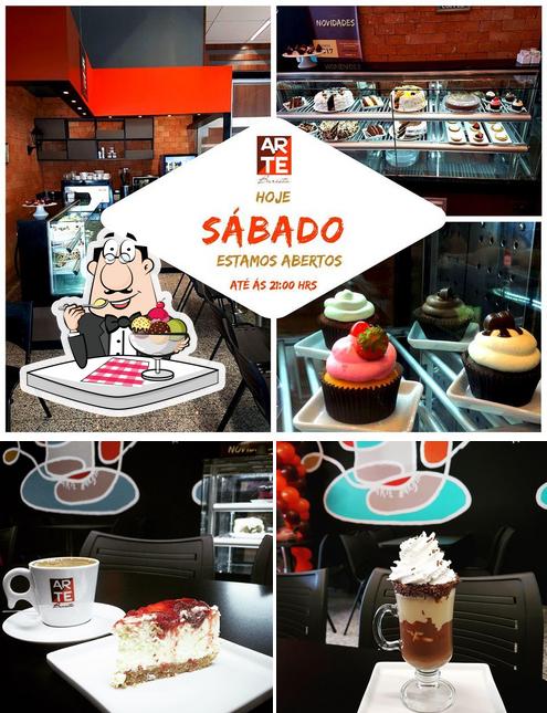 Arte Barista Camboriu oferece uma variedade de pratos doces