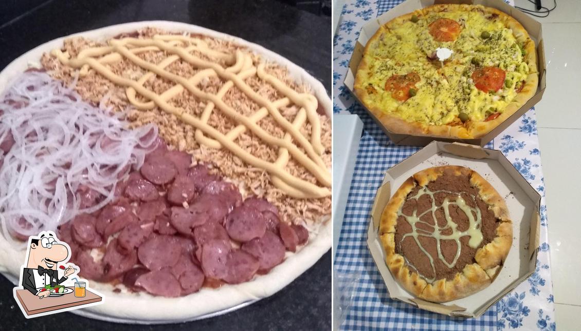 Comida em Pizza sabor de casa