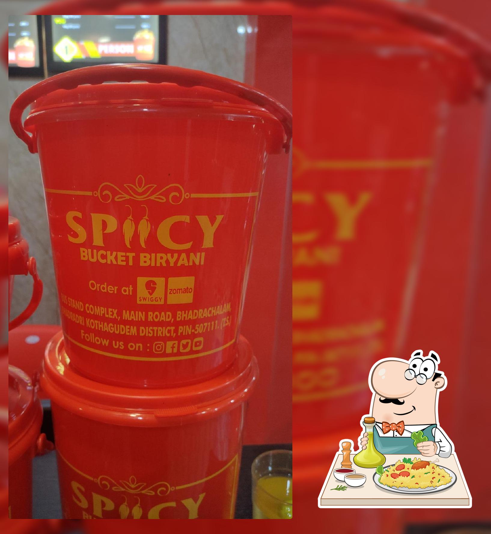 Spicy bucket biryani