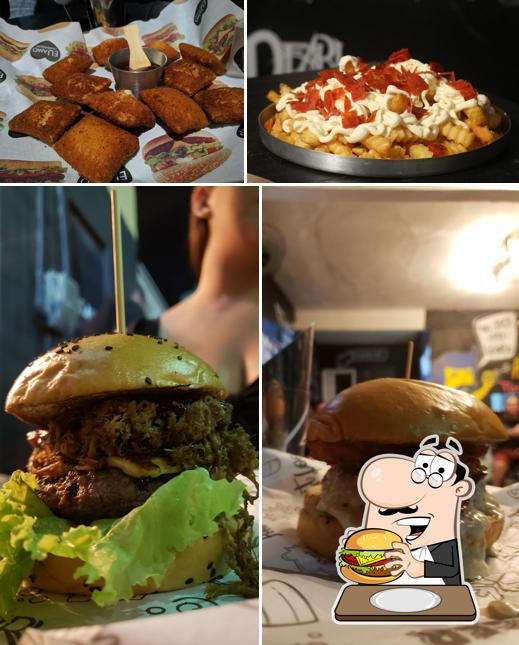 Delicie-se com um hambúrguer no Rock 'N' Burger