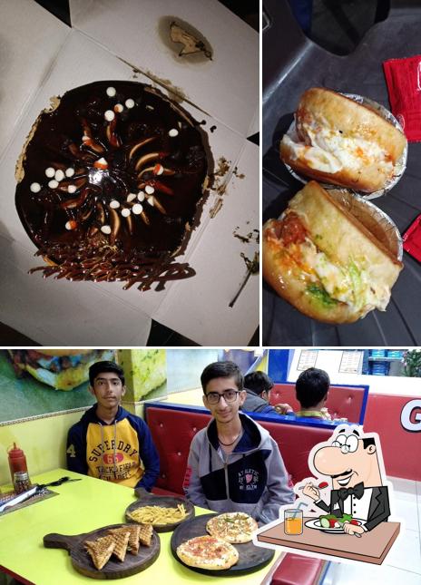The picture of Galaxy Pizza’s food and interior