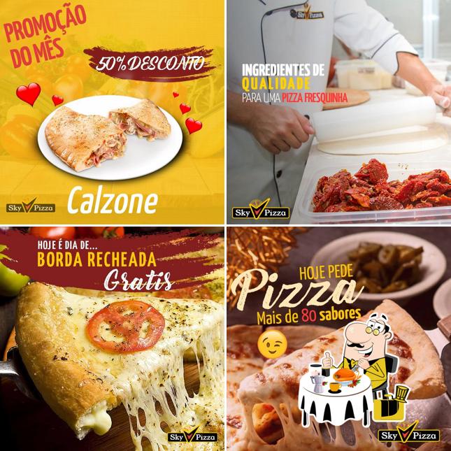 Comida em Sky Pizza - A melhor Pizza do Campo Belo - Calzones, Pizzas doce e Tradicionais - Delivery