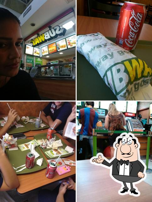 O interior do Subway