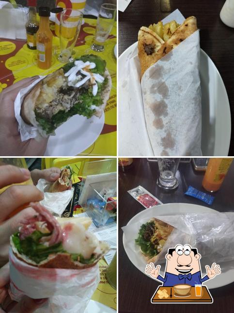 Comida em Baba´s Shawarma