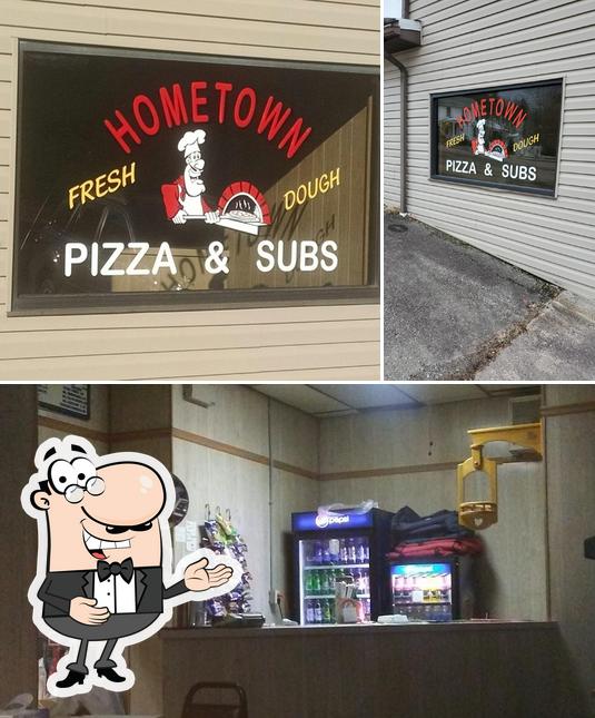 Look at the picture of Hometown Pizza