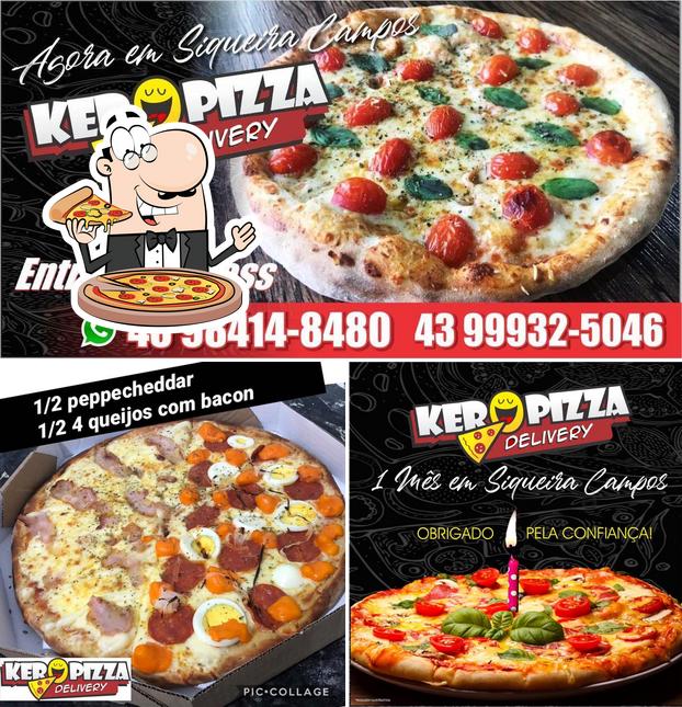 Experimente pizza no Keropizza Siqueira Campos