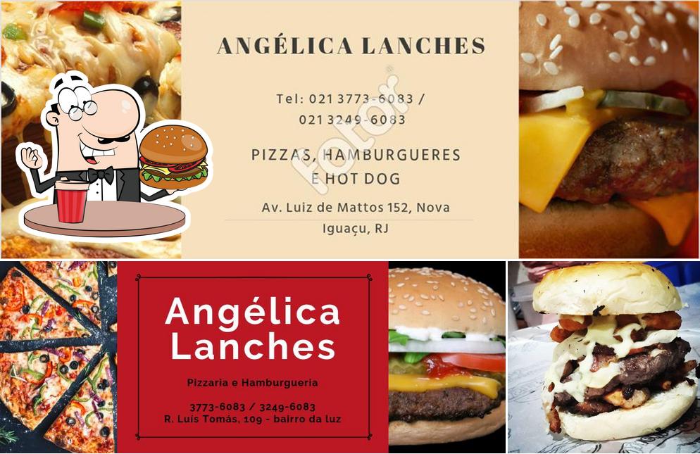 Peça um hambúrguer no Angélica Lanches