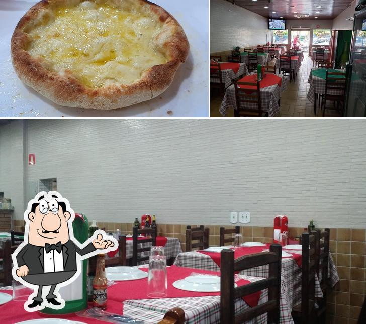 O Pizzaria e Esfiharia Cecap se destaca pelo interior e comida