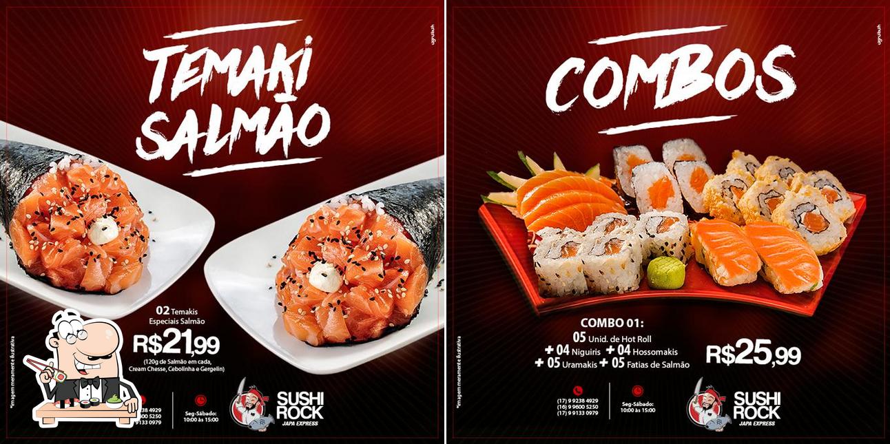 Experimente diferentes opções de sushi