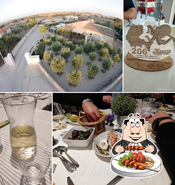 Platti al Ristorante Al Monaco