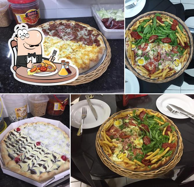 Consiga pizza no Hot Grill Lanches e Pizzas