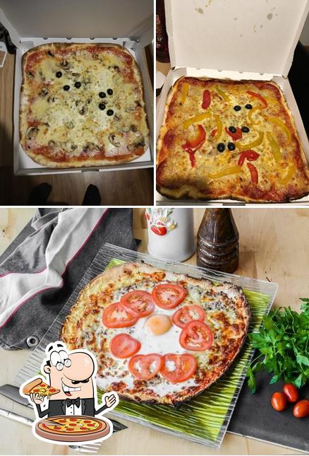 Prenez différents types de pizzas