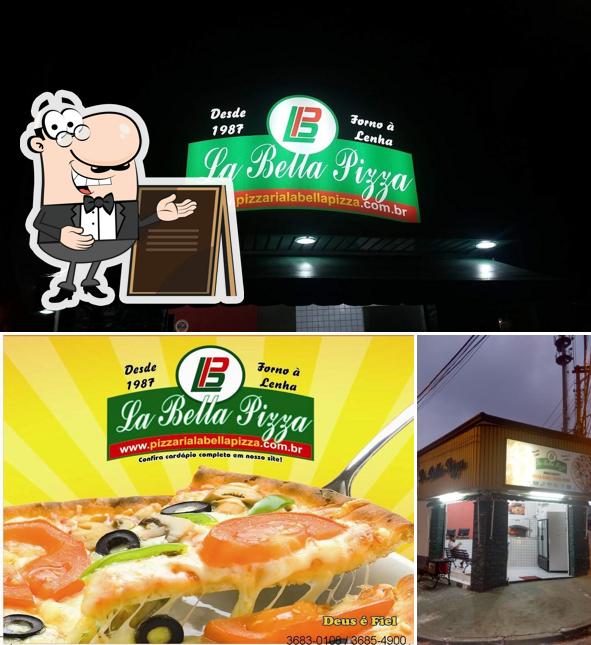 Entre diversos coisas, exterior e comida podem ser encontrados a Labella Pizza