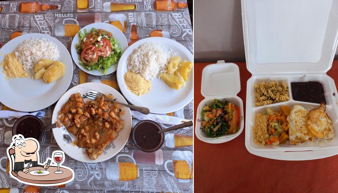 Comida em Garagem Vô Eni PF marmitas frango assado