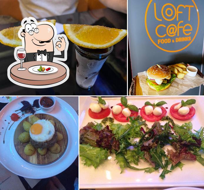 Еда в "Loft Cafe"