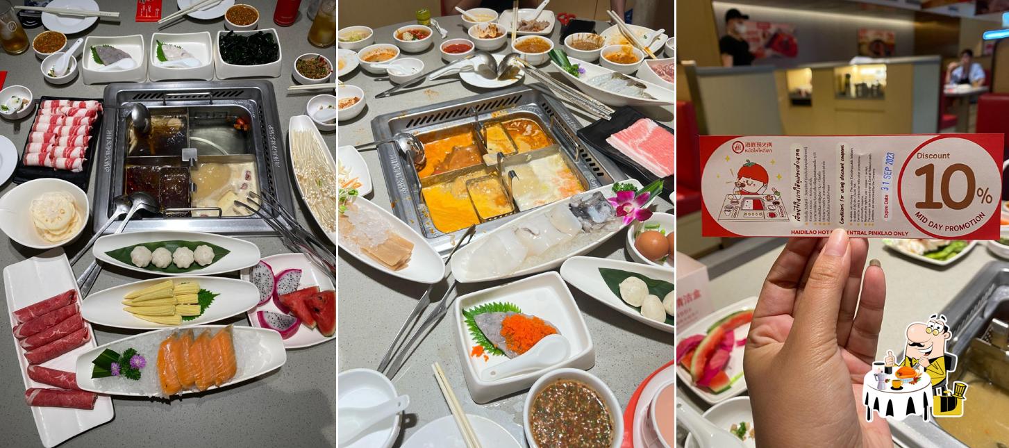 Food at Haidilao Hot Pot (Central Pinklao)