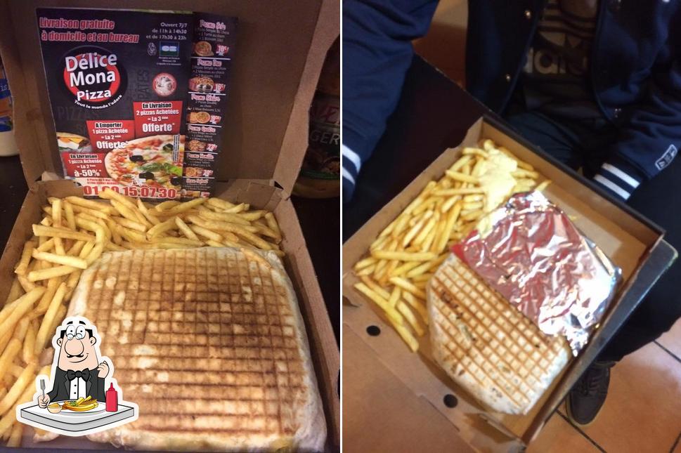 Commandez des frites à Délice Mona pizza