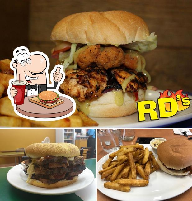 Try out a burger at Rd's Southern Bbq
