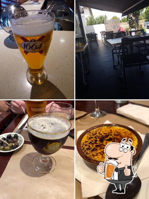 Vous pouvez prendre une pinte de bière blonde ou brune