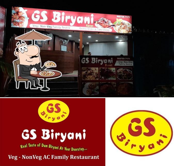 The exterior of GS Biryani