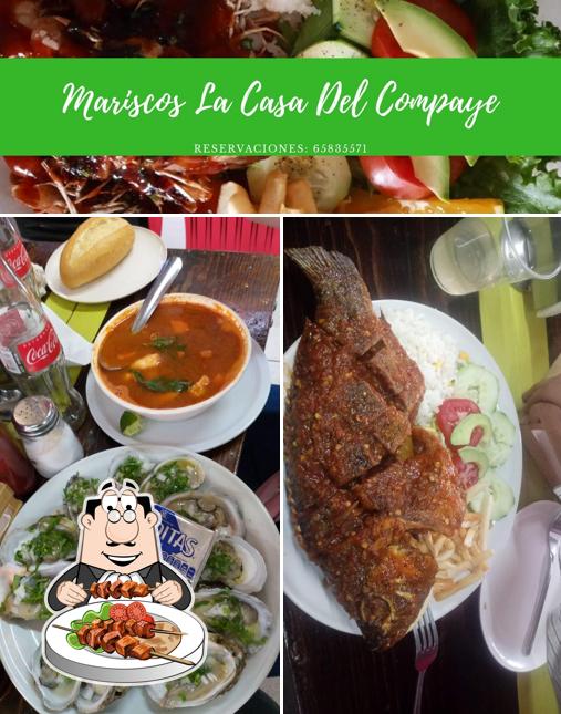 Food at Mariscos "La Casa Del Compaye"