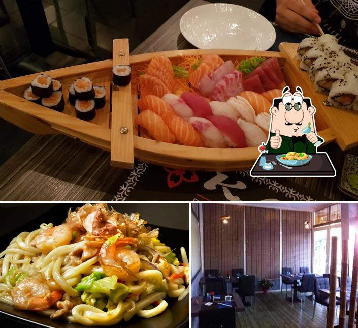 Cibo al Ristorante Giapponese Kanji