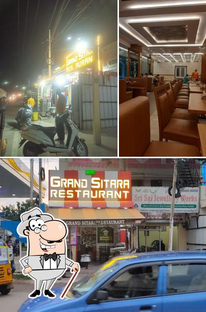 Grand Sitara Restaurant is distinguished by exterior and interior